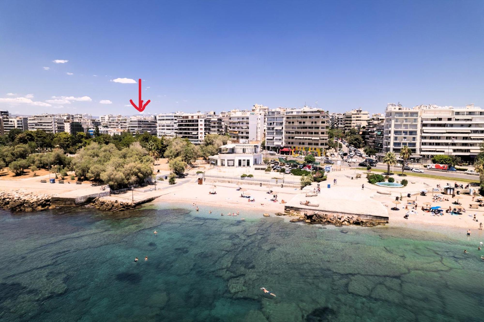 Athens Riviera, Seaview, Beachfront, Lux Apartment On Starbucks Building Exteriér fotografie